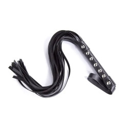 Флоггер БДСМ с заклепками из искуственной кожи Stato