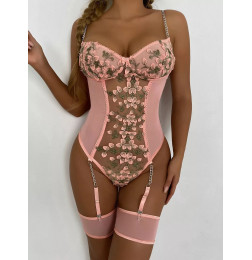 Бесшовное боди с подвязками Experience S