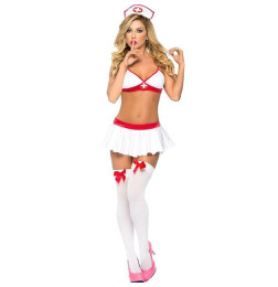Костюм Медсестры – лиф, юбка, чепчик – Keep Quiet L
