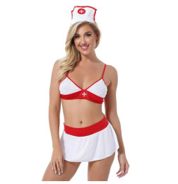 Костюм Медсестры – лиф, юбка, чепчик – Keep Quiet XL