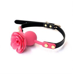 Силиконовый кляп в форме розы Urban Rose Pink