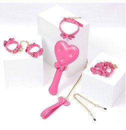 Розовый BDSM набор 5 предметов Pink Weasel