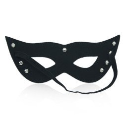 Черная кожаная маска Кошачий глаз Cat Eye