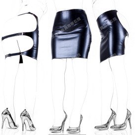 BDSM юбка с открытой попкой Publicly