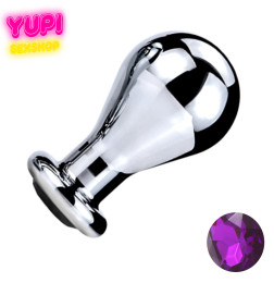 Металлическая анальная пробка Bit Prof Dark Purple L