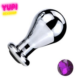 Металлическая анальная пробка Bit Prof Dark Purple L