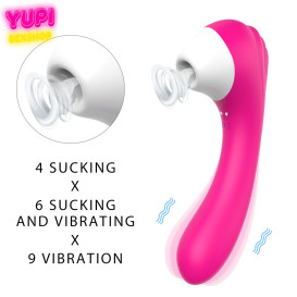 Вакуумный стимулятор клитора с вибрацией Screaming Magenta