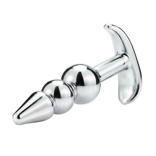 Металлическая анальная пробка Anchor Shaped Dark Purple S