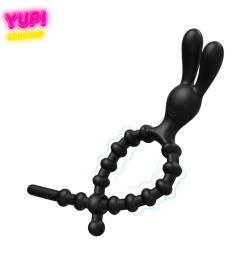 Регулируемое кольцо на член для стимуляции клитора Bunny