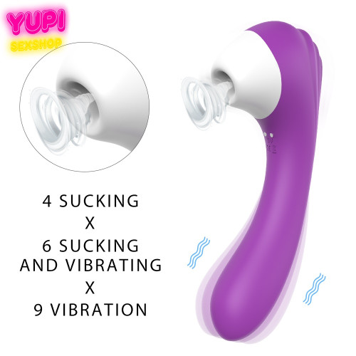 Вакуумный стимулятор клитора с вибрацией Screaming Purple