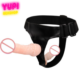 Двойной страпон с трусиками Ultra Female Harness