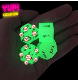 Светящиеся игральные кубики для секса 4шт How And Where