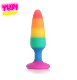 Силиконовая анальная пробка LGBT M