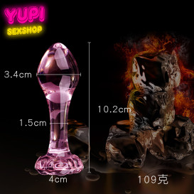 Стеклянная анальная пробка Sex Cristal B