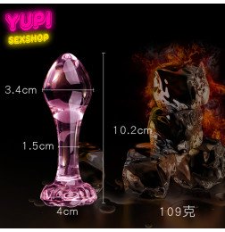 Стеклянная анальная пробка Sex Cristal B