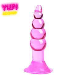 Силиконовая розовая анальная пробка с присоской Quint Rose