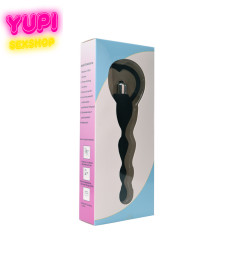 Анальный вибратор-цепочка Isis Black