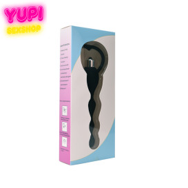 Анальный вибратор-цепочка Isis Black