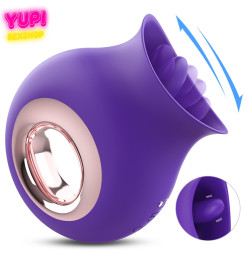 Мастурбатор со стимулятором клитора Cleopatra Purple Plue