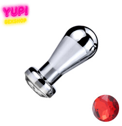 Металлическая анальная пробка Bit Prof Red S