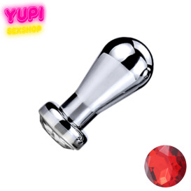 Металлическая анальная пробка Bit Prof Red S