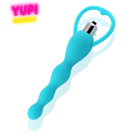 Анальный вибратор-цепочка Isis Blue