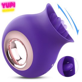 Мастурбатор со стимулятором клитора Cleopatra Purple Plue