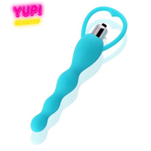 Анальный вибратор-цепочка Isis Blue