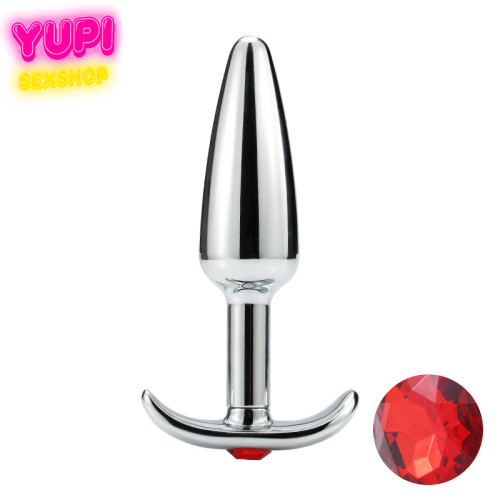 Металлическая анальная пробка Anchor Shaped Red M