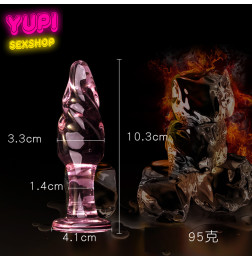 Стеклянная анальная пробка Sex Cristal C