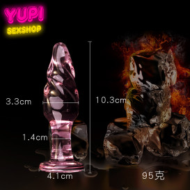 Стеклянная анальная пробка Sex Cristal C