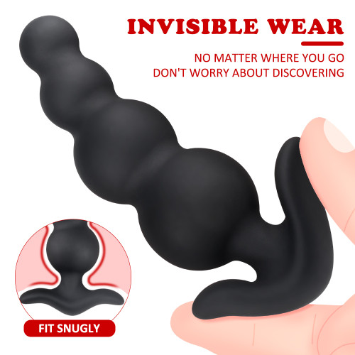 Набор силиконовых черных анальных пробок Simon Black