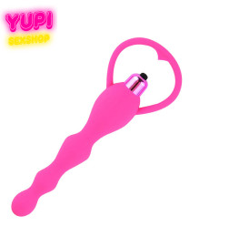 Анальный вибратор-цепочка Isis Pink