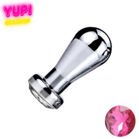 Металлическая анальная пробка Bit Prof Pink S