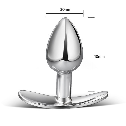 Металева анальна пробка з хвостом, що світиться Fox Glow Rainbow S