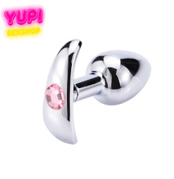 Металлическая анальная пробка Anchor Pink S