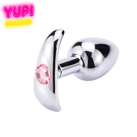 Металлическая анальная пробка Anchor Pink S