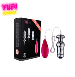 Металлическая анальная пробка с вибрацией Figoro L