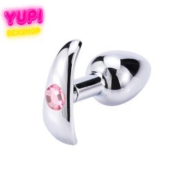 Металлическая анальная пробка Anchor Pink S