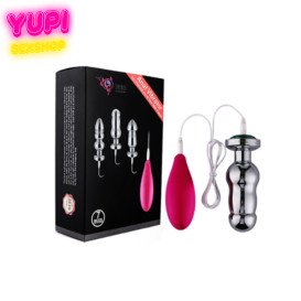 Металлическая анальная пробка с вибрацией Figoro L