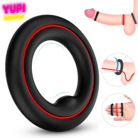 Эрекционное кольцо 3 в 1 Power Ring Black