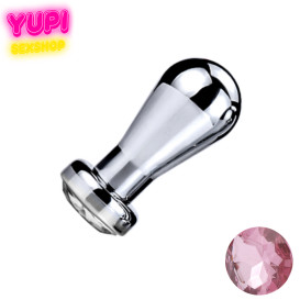 Металлическая анальная пробка Bit Prof Rosy S