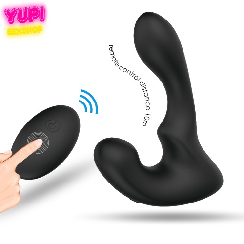 Массажер простаты с эффектом движения пальца Landys Black RCT