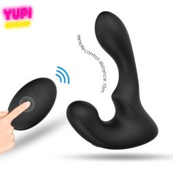 Массажер простаты с эффектом движения пальца Landys Black RCT