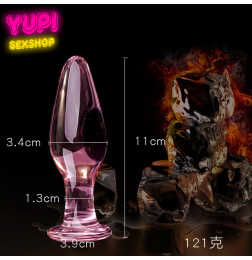 Стеклянная анальная пробка Sex Cristal D