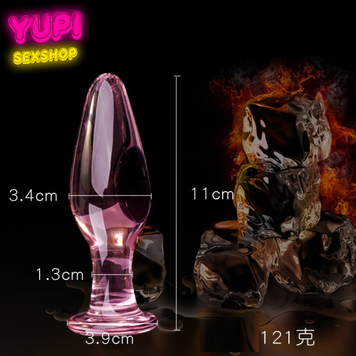 Стеклянная анальная пробка Sex Cristal D