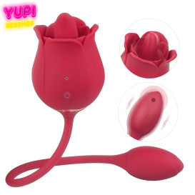 Вагинальный двойной вибратор 2 в 1 Twin Blossoms Red