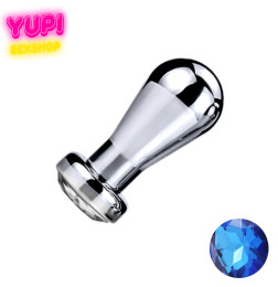 Металлическая анальная пробка Bit Prof Dark Blue S