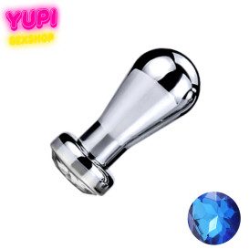 Металлическая анальная пробка Bit Prof Dark Blue S