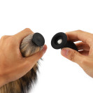 Силиконовая анальная пробка с хвостом Fox Fur Beige RCT